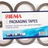 SIGMA Paketband, 6er-Set, 66 M X 50 Mm, Braun