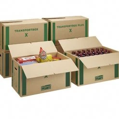 Null 10x ProgressBOX Umzugs- Transportkarton "Premium-Extra" 655x355x395mm Braun