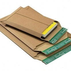 Null 50x Wellpappe-Versandtasche W01.10 640x530x -55mm Stabil Für Kalenderversand Braun