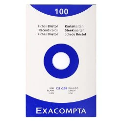 Exacompta 13271E 10x Karteikarten Aus 205g Holzfreiem, Kalibriertem Karton. Verpackt Zu Je 100 Blatt. - Farben Sortiert -Tesa Geschäft 0ae36388 ad43 4d14 87dd 6e0b856284d1 3