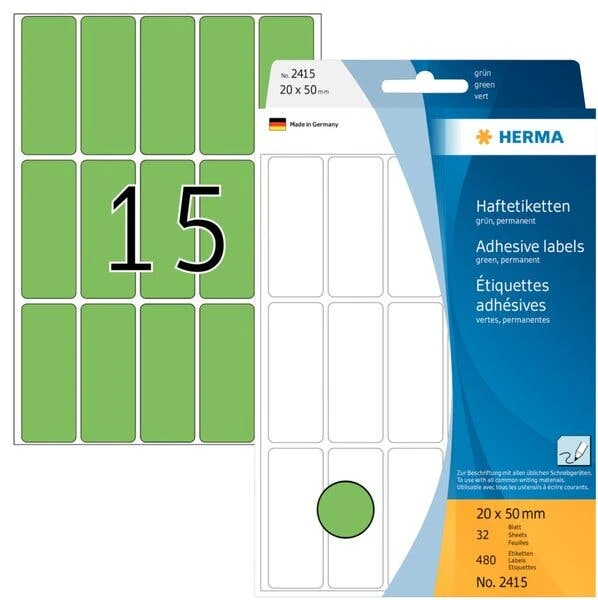 HERMA Vielzweck-Etiketten, 25 X 40 Mm, Rot, Großpackung 7 HERMA Vielzweck-Etiketten, 25 X 40 Mm, Rot, Großpackung – Bild 7