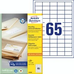 Avery Zweckform LR3657 Recycling Universal-Etiketten, A4, 48,5 X 25,4 Mm, 100 Bogen/4.000 Etiketten, Naturweiß 10 Avery Zweckform LR3657 Recycling Universal-Etiketten, A4, 48,5 X 25,4 Mm, 100 Bogen/4.000 Etiketten, Naturweiß -Tesa Geschäft 0d6c5d75 4ffa 4e0b b8e9 45b9be645c76 3