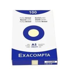 Exacompta 13318B 10x Karteikarten Blanko DIN A5 100 St - Mit Faltschachtel - Azurblau -Tesa Geschäft 0ea726db cb0d 48ea b8a7 cd43c4dfe7a4