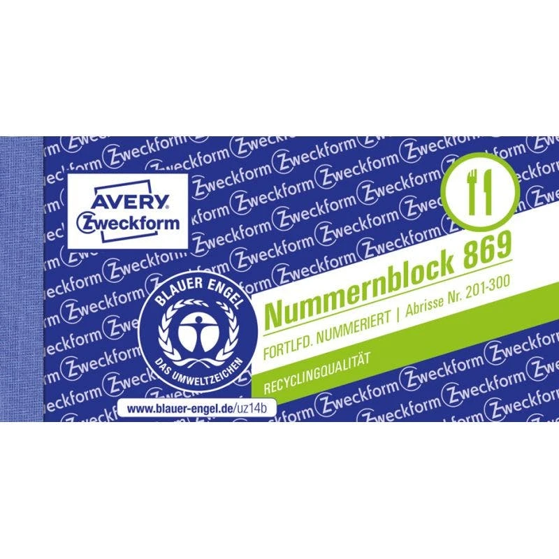 Null AVERY Zweckform Nummernblock 1 - 1000, 105 X 53 Mm, Blau 6 Null AVERY Zweckform Nummernblock 1 - 1000, 105 X 53 Mm, Blau – Bild 6