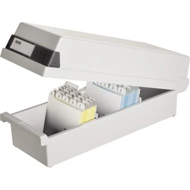 HAN Karteikasten 977-13 DIN A7 Quer Max. 300Karten PS Schwarz 5 HAN Karteikasten 977-13 DIN A7 Quer Max. 300Karten PS Schwarz – Bild 5