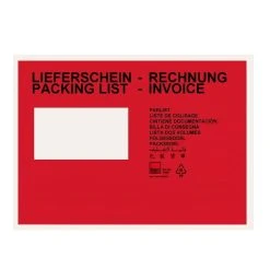 Kk-verpackungen 250 Dokumententaschen Lieferscheintaschen Din C5 Rot Begleitpapiertaschen -Tesa Geschäft 13200833 eab9 4f92 bf0a dd3d1c727cf6 1