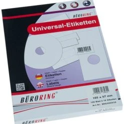 Null Büroring Etiketten, 105 X 42,3 Mm, 1400 Etiketten, Weiß, Für Laser-, Farblaser-, Inkjetdrucker, Kopierer, Lösungsmittelfrei, Blattformat: DIN A4 -Tesa Geschäft 14312b3f a26e 4f97 b6e6 f785853d3622 1