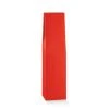 Null 50x Flaschenkarton Für 1 Flasche Stehend Rot (90x90x370 Mm)