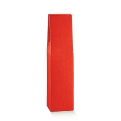 Null 50x Flaschenkarton Für 1 Flasche Stehend Rot (90x90x370 Mm)