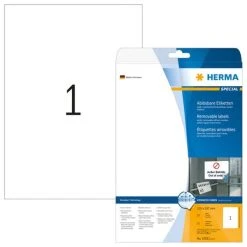 Herma Folien-Etiketten, 210 X 297 Mm, Transparent, Matt, Wetterfest, Permanent Haftend -Tesa Geschäft 1850bfa4 0edf 4125 af74 8a56651da582