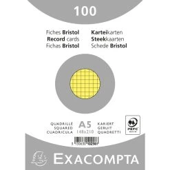 Exacompta 10208E 10x Karteikarten Kariert DIN A5 100 St Eingeschweißt - Weiß -Tesa Geschäft 18be871e 0ebf 42ca a18b e88023c42345