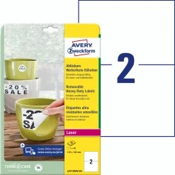 Avery Zweckform L4719-20 Wetterfeste Folien-Etiketten, 105 X 148 Mm, 20 Bogen/80 Etiketten, Weiß -Tesa Geschäft 193979a7 8d0a 4e28 bb75 7bc504b82a7a 2