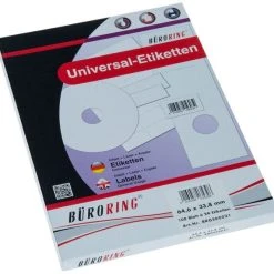 Null Büroring Etiketten, 97x42,3mm, 1200 Etiketten, Weiß, Für Laser-, Farblaser-, Inkjetdrucker, Kopierer, Lösungsmittelfrei, Blattformat: DIN A4 -Tesa Geschäft 1a4759e2 adf4 438d acb5 021437a1379c