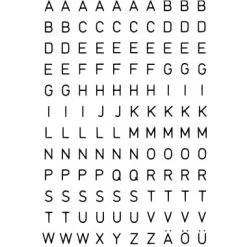 HERMA Buchstabenetikett 4187 A-N 33mm Folie Schwarz 16 St./Pack. -Tesa Geschäft 1d044706 ec82 424e b43c 4e356e411699