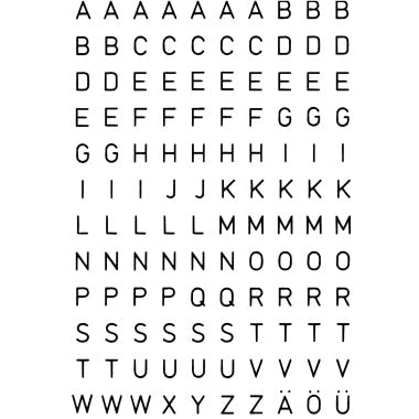 Exacompta 67376E Packung Mit Selbstklebenden, Schwarzen Buchstaben A-Z 30 Mm - Schwarz 6 Exacompta 67376E Packung Mit Selbstklebenden, Schwarzen Buchstaben A-Z 30 Mm - Schwarz – Bild 6