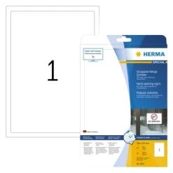 HERMA Schild 8333 Stark Haftend 190x275mm Folie Weiß 25 St./Pack.