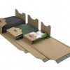 Null 100x Universalverpackung PP B22.17 Braun 378x295x 1-80mm Für B4 SK-Verschluss