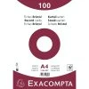 Exacompta 10706E 10x Packung Mit 100 Karteikarten A4, Eingeschweißt, DOT/punktkariert, Nicht Perforiert - Weiß