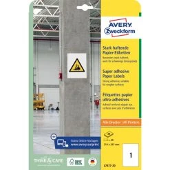 Null AVERY Zweckform Stark Haftende Papier-Etiketten, 35,6x16,9mm -Tesa Geschäft 25472b90 fadf 434d 9ac5 80ceb2132bed 1