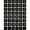 HERMA Zahlen 4131 13x13mm 0-9 Geprägt Sw/go 96 St./Pack.