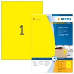 Herma Farbige Etiketten 210 X 297 Mm, 20 Etiketten, Gelb, Ablösbar -Tesa Geschäft 266843f7 2f1d 4857 a015 1d143eaccda2 3