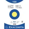 Exacompta 10326E 10x Karteikarten Blanko DIN A4 100 St Eingeschweißt - Gelb