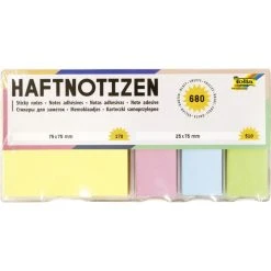 Null Folia Haftnotizen In Spenderbox, Bestückt