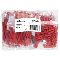 Null Herlitz Gewinnlose, Nummeriert 1-500, Farbig Sortiert -Tesa Geschäft 295ef518 c928 41d8 831d 24dcbb114b87