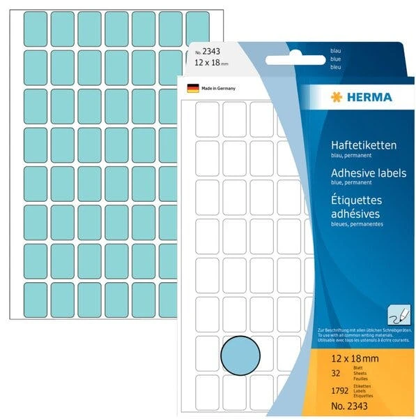 HERMA Vielzweck-Etiketten, 12 X 18 Mm, Weiß, Großpackung 2 HERMA Vielzweck-Etiketten, 12 X 18 Mm, Weiß, Großpackung – Bild 2