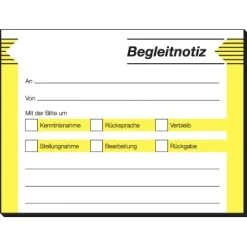 Sigel Haftformular Begleitnotiz HF142 100x75mm 50Blatt