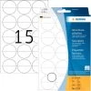 Herma Verschlussetiketten Ø 32 Mm, 240 Etiketten, Mittig Perforiert, Transparente Folie