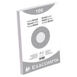 Exacompta Karteikarten Kariert DIN A4 100 St Eingeschweißt -Tesa Geschäft 2fdf940d 4b58 4b72 a94b 60564995999b