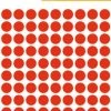 Herma Markierungspunkte Ø 8 Mm, Leuchtrot, 540 Etiketten, Permanent Haftend, Für Handbeschriftung