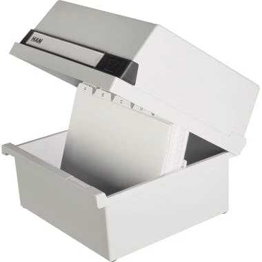 HAN Karteikasten 975-11 DIN A5 Quer Max. 450Karten PS Lichtgrau 4 HAN Karteikasten 975-11 DIN A5 Quer Max. 450Karten PS Lichtgrau – Bild 4