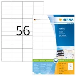 Herma Ablösbare Etiketten 52,5 X 21,2 Mm, 1.400 Etiketten, Weiß, Matt, Haftend -Tesa Geschäft 333301a9 b798 4b4e 9797 2bf397ae490b 5