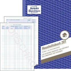 Null AVERY Zweckform Formularbuch 'Haushaltsbuch', A5, 36 Blatt