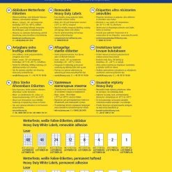 Avery Zweckform L4775REV-20 Wetterfeste Etiketten, Ablösbar, 210 X 297 Mm, 20 Bogen/20 Etiketten, Weiß -Tesa Geschäft 41f78d24 98fe 4091 b455 e1e561e91caf scaled