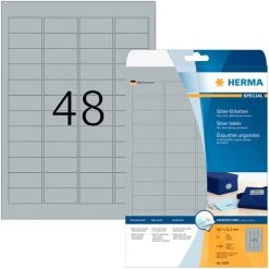 Herma Silberfarbene Folien-Etiketten 63,5 X 38,1 Mm, 525 Etiketten, Glänzend, Wetterfest -Tesa Geschäft 42ccf0a5 90a5 4de3 a532 bd3589745bb5 5