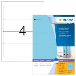 Herma Ordneretiketten 192 X 59 Mm, 400 Etiketten, Weiß, Blickdicht, Permanent Haftend, Für Breite Ordner (kurz) -Tesa Geschäft 448985fb 9619 4afe bd49 187c4cfb5293
