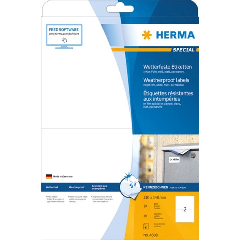 HERMA Folienetiketten, Transparent, A3, 297 X 420 Mm 4 HERMA Folienetiketten, Transparent, A3, 297 X 420 Mm – Bild 4
