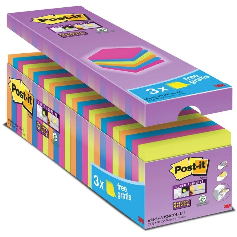 Null Post-it Haftnotizen Super Sticky Notes, 76 X 76 Mm 6 Null Post-it Haftnotizen Super Sticky Notes, 76 X 76 Mm – Bild 6