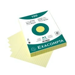 Exacompta 10258E 10x Karteikarten Kariert DIN A5 100 St Eingeschweißt - Gelb -Tesa Geschäft 48a1f0e0 72c5 4638 9502 050d37f73cb6 3