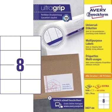 Avery Zweckform Etikett 63,5x29,6mm Typenschild 2.700 St./Pack. 6 Avery Zweckform Etikett 63,5x29,6mm Typenschild 2.700 St./Pack. – Bild 6