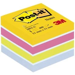 Null Post-it Haftnotiz-Würfel Mini, 51 X 51 Mm, Ultrafarben