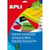 Null Agipa Adress-Etiketten, 64 X 33,9 Mm, Neongelb