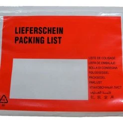 1-pack 1000x Dokumententaschen Begleitscheintaschen *Lieferschein* C5 235x175mm