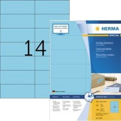 HERMA Etikett SPECIAL 5060 105x42,3mm Blau 280 St./Pack. -Tesa Geschäft 4ed1379f 1ceb 4a86 a5df 468ae12a1b08 5