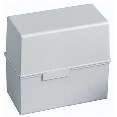 HAN Karteikasten 975-11 DIN A5 Quer Max. 450Karten PS Lichtgrau 1 HAN Karteikasten 975-11 DIN A5 Quer Max. 450Karten PS Lichtgrau