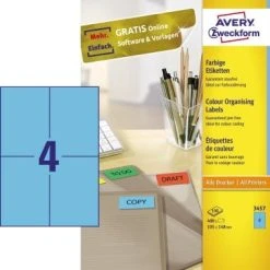 Avery Zweckform Universaletikett 3456 105x148mm Rot 400 St./Pack. -Tesa Geschäft 54fa5d3e 559d 4e3e a9b0 55b43ce51f5a