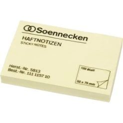 Soennecken Haftnotiz Powernotes 5863 100x75mm 100Bl. Gelb -Tesa Geschäft 573ae8bb 8d59 465a 8c12 ba06b290802c